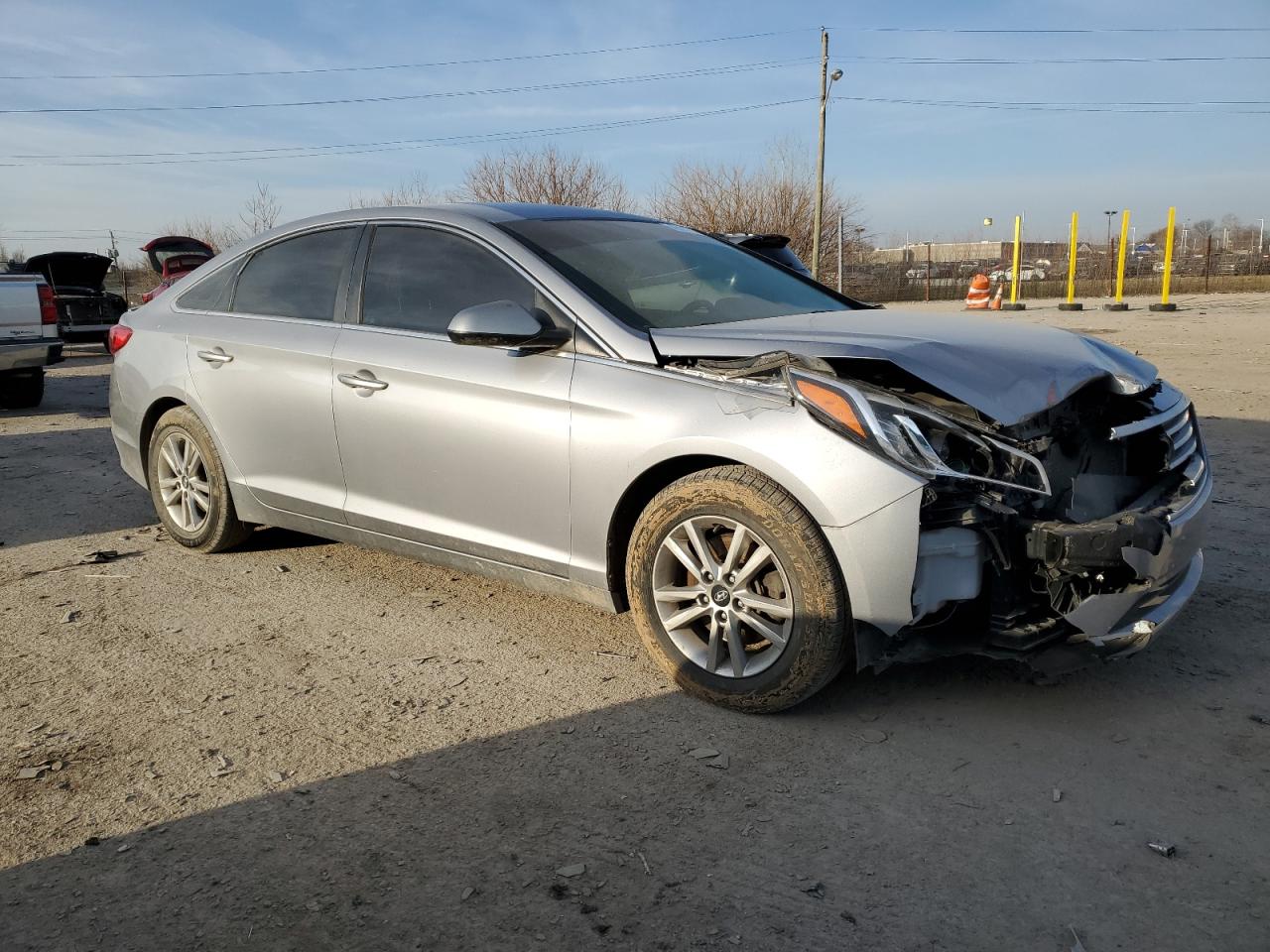 2017 Hyundai Sonata VIN 5NPE24AF2HH566864 Copart auction photo, front end / minor dent/scratches damage thumbnail 4