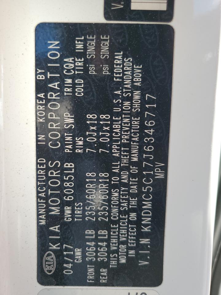 2018 KIA Sedona VIN KNDMC5C17J6346717 Copart auction photo, side damage thumbnail 13