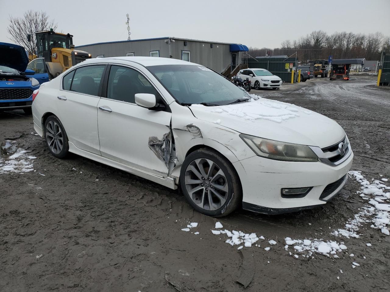 2013 Honda Accord VIN 1HGCR2F59DA163183 Copart auction photo, side / front end damage thumbnail 4