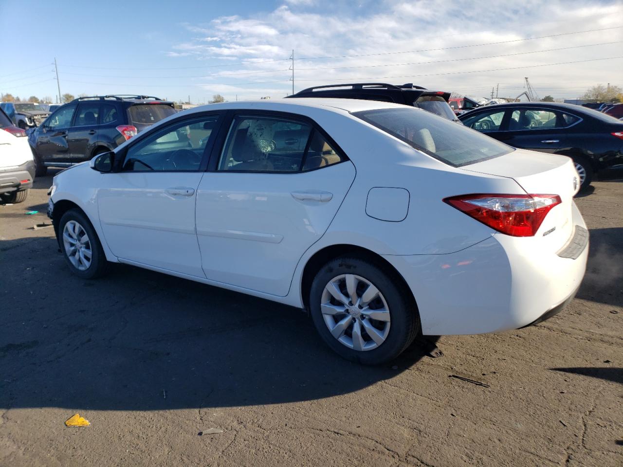 2015 Toyota Corolla VIN 5YFBURHE5FP240287 Copart auction photo, front end / undercarriage damage thumbnail 2