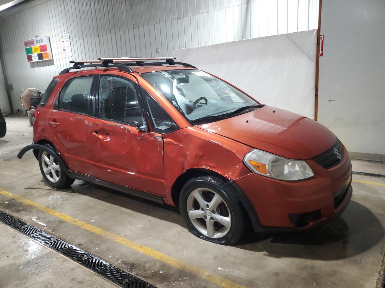 2009 Suzuki SX4 VIN JS2YB413796200192 Copart auction photo, all over damage thumbnail 4