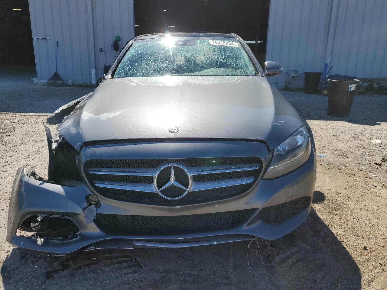 2017 Mercedes-Benz C-klasse VIN 55SWF4JB0HU190667 Copart auction photo, side / front end damage thumbnail 5