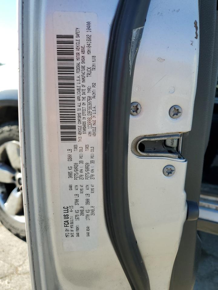 2015 RAM 1500 VIN 1C6RR6LG9FS630760 Copart auction photo, vandalism / all over damage thumbnail 12