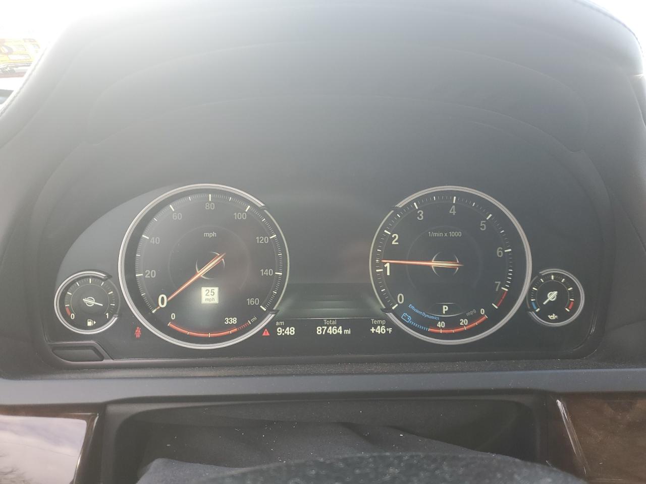 2015 BMW 7er VIN WBAYF8C57FG245558 Copart auction photo, front end damage thumbnail 9