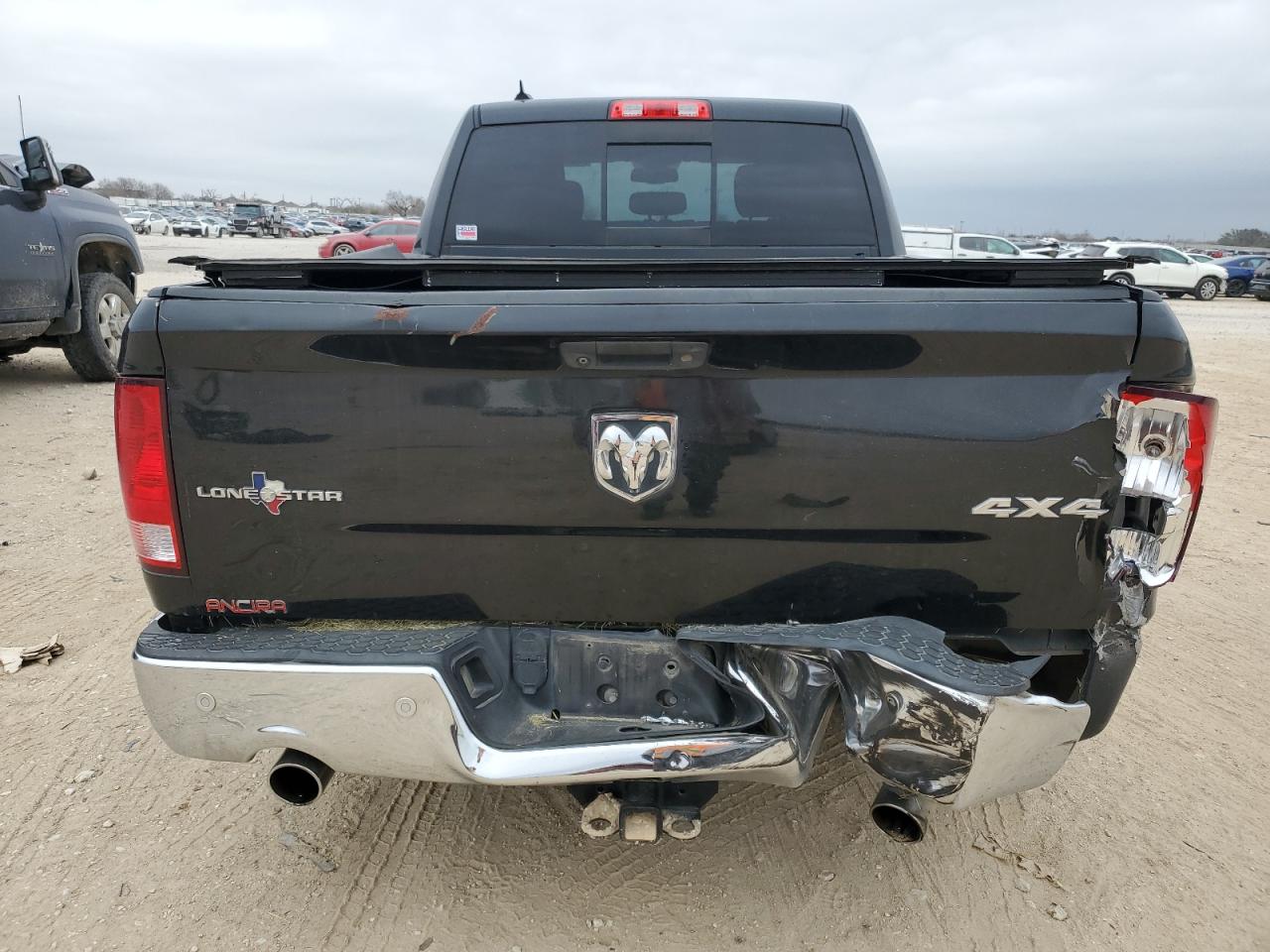 2015 RAM 1500 VIN 1C6RR7TT4FS717355 Copart auction photo, rear end damage thumbnail 6