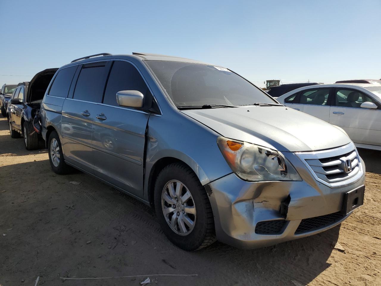 2009 Honda Odyssey VIN 5FNRL38629B034593 Copart auction photo, rear end / front end damage thumbnail 4
