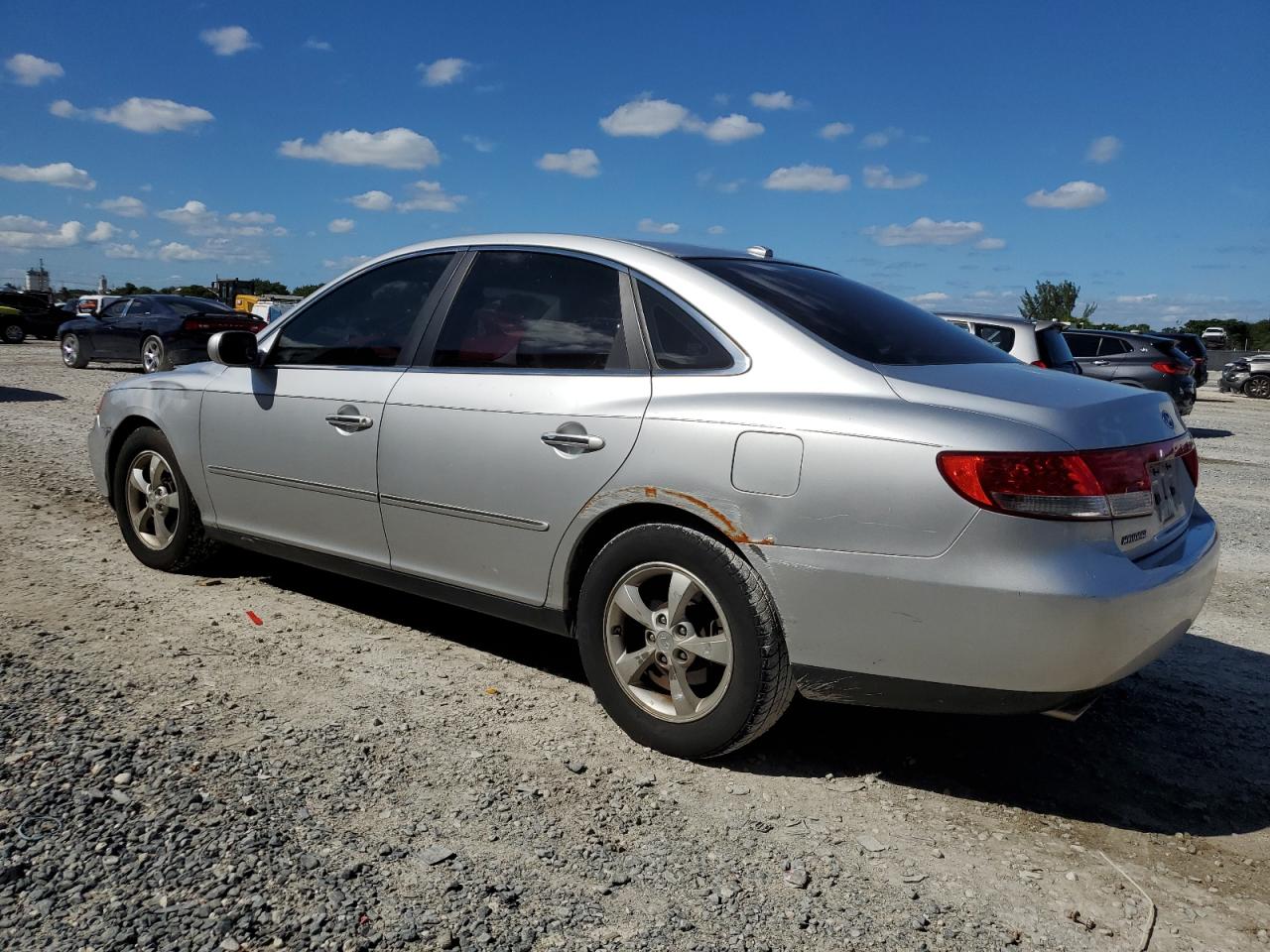 2007 Hyundai Azera VIN KMHFC46D47A242034 Copart auction photo, side damage thumbnail 2