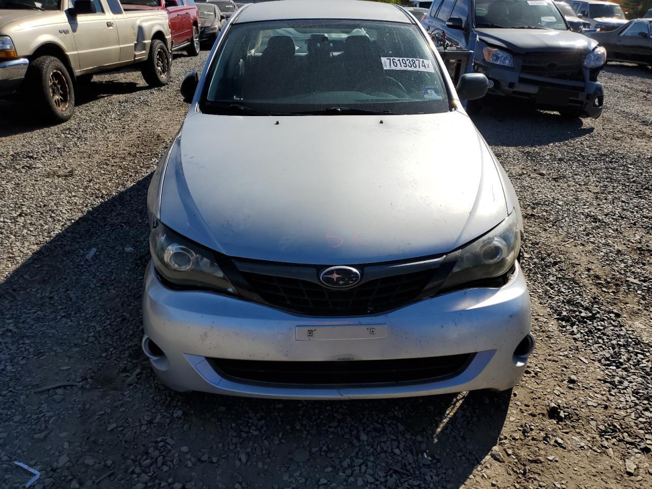 2008 Subaru Impreza VIN JF1GE61698H511621 Copart auction photo, front end / rear end damage thumbnail 5