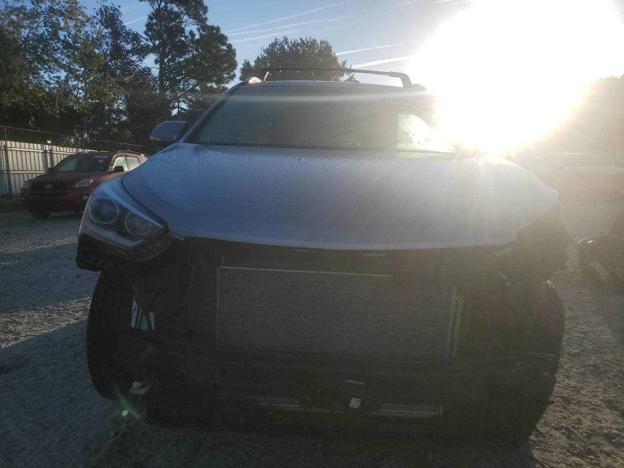 2018 Hyundai Santa Fe VIN KM8SRDHF6JU261959 Copart auction photo, all over damage thumbnail 5