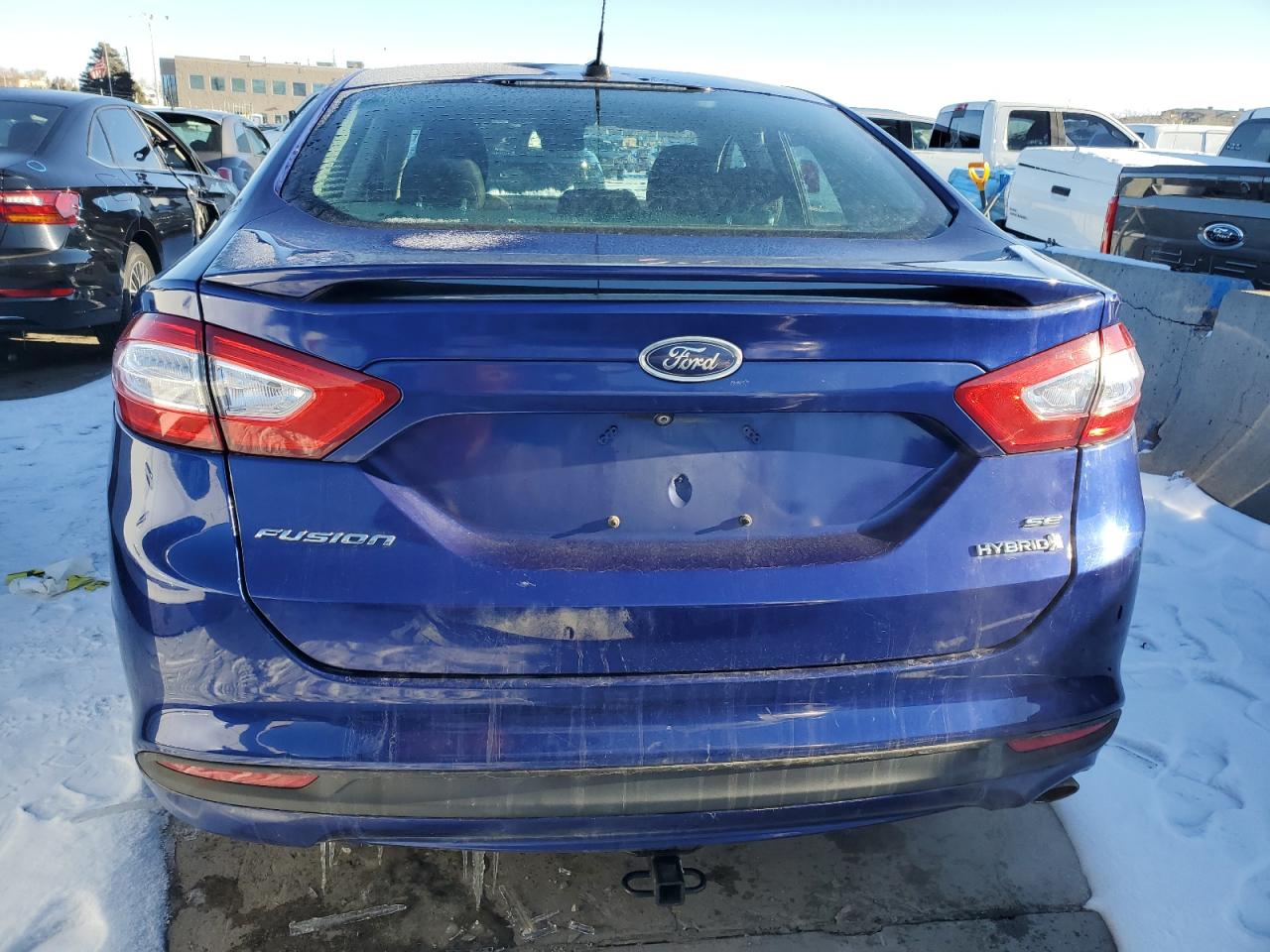 2014 Ford Fusion VIN 3FA6P0LU4ER286288 Copart auction photo, front end / side damage thumbnail 6