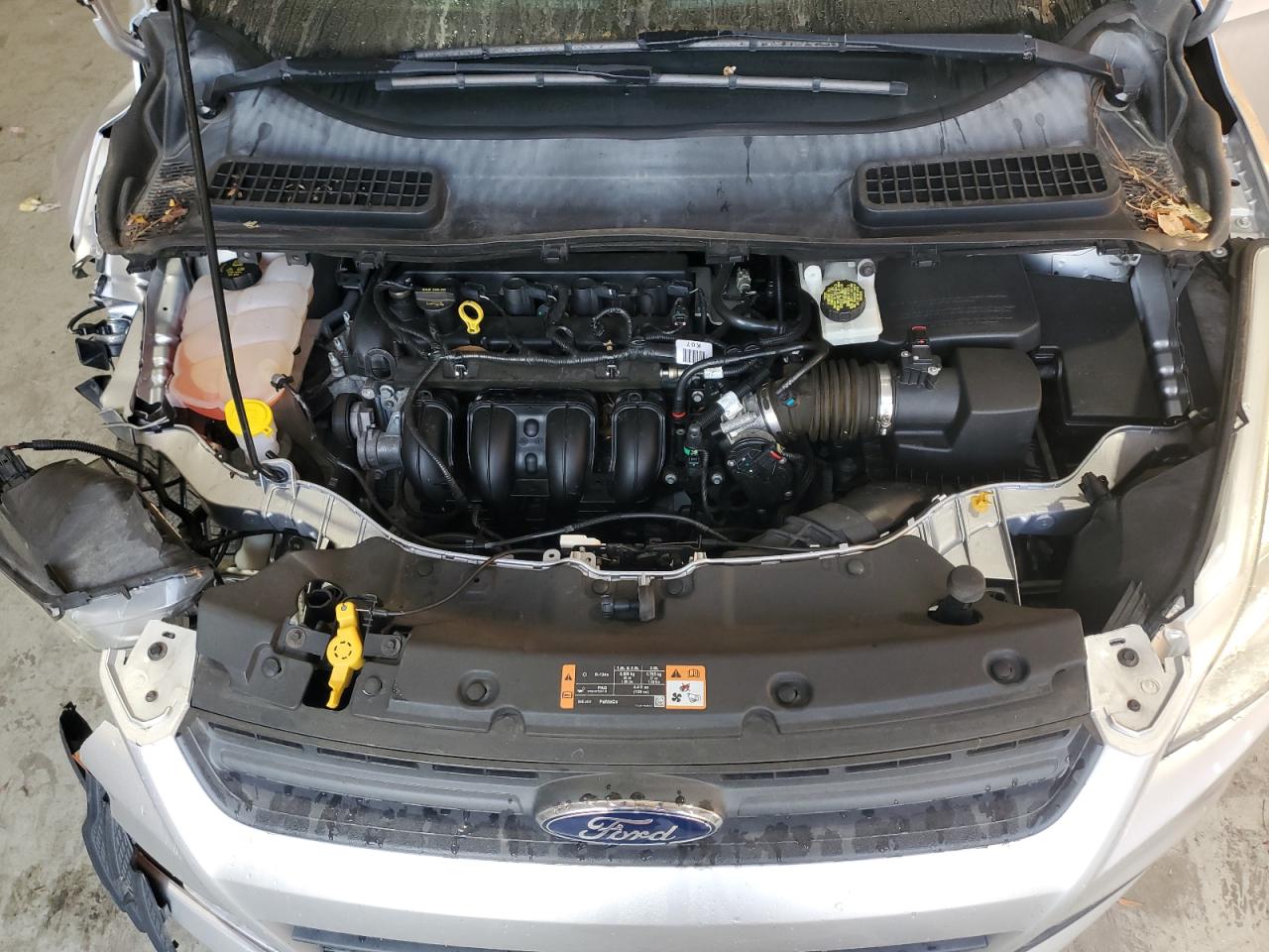 2015 Ford Escape VIN 1FMCU0F75FUB95127 Copart auction photo, side / front end damage thumbnail 12