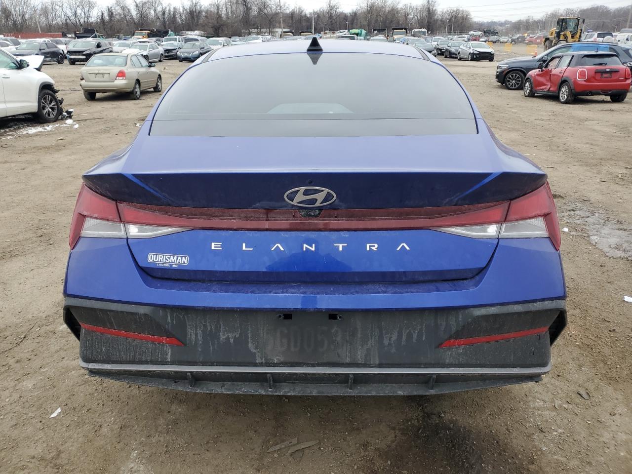 2024 Hyundai Elantra VIN KMHLM4DG6RU748611 Copart auction photo, front end / side damage thumbnail 6