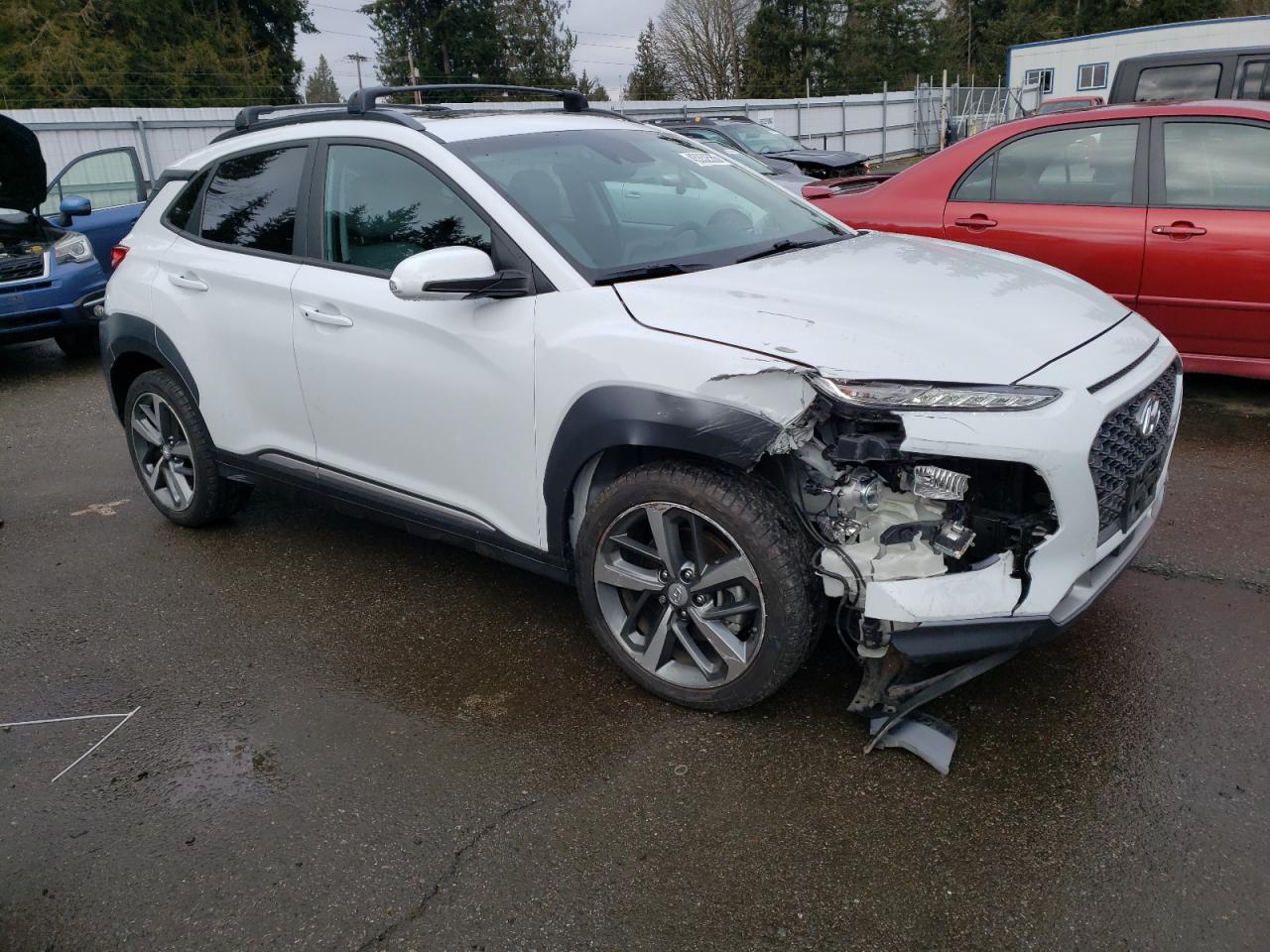 2021 Hyundai Kona VIN KM8K5CA56MU664366 Copart auction photo, front end damage thumbnail 4
