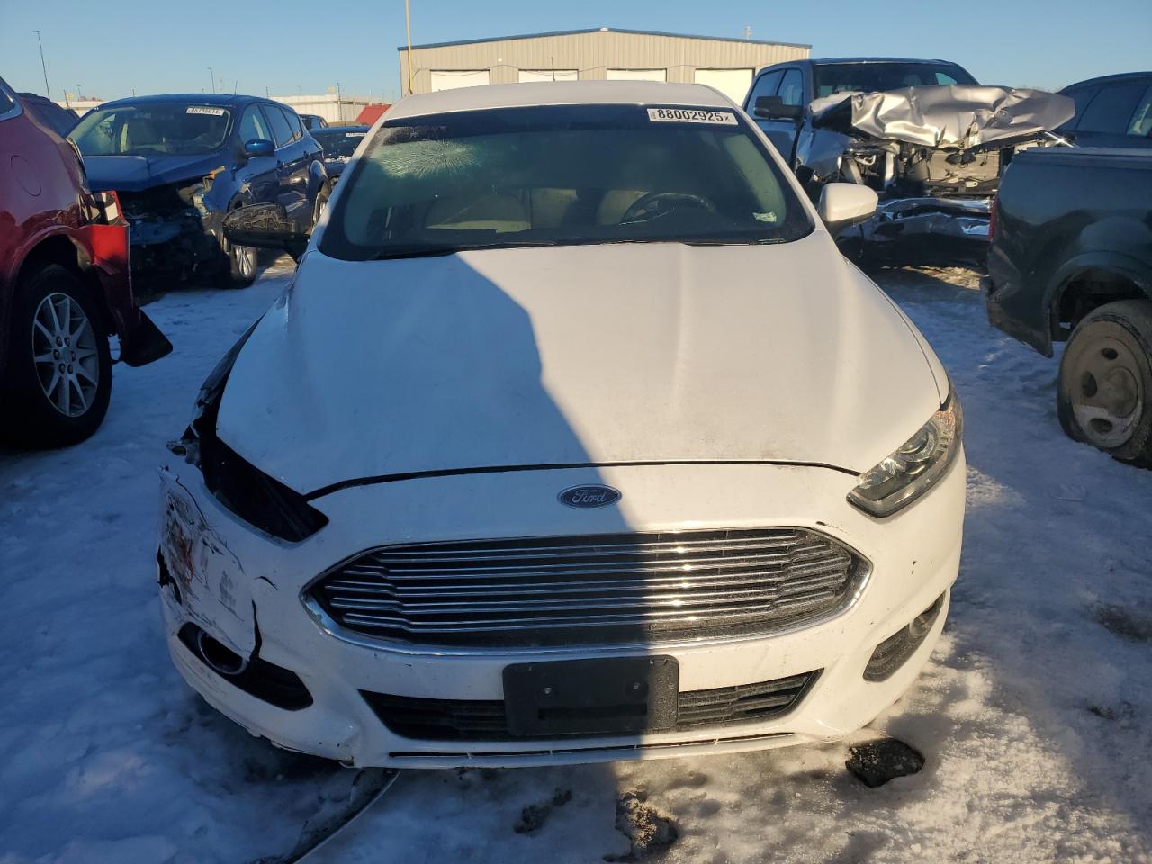 2016 Ford Fusion VIN 3FA6P0G70GR130160 Copart auction photo, front end / side damage thumbnail 5