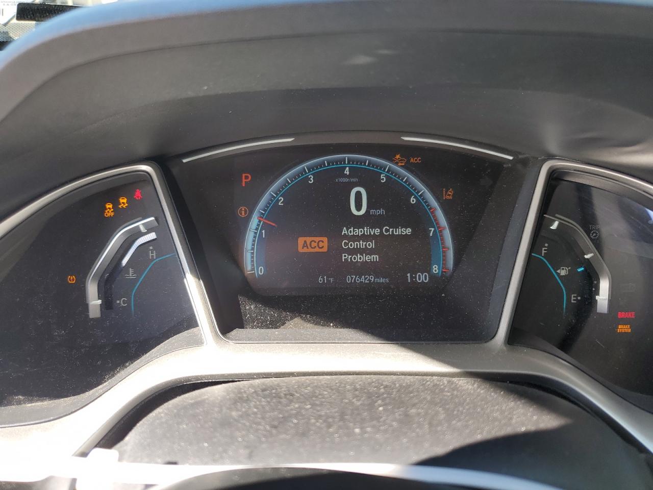 2019 Honda Civic VIN 19XFC1F3XKE216750 Copart auction photo, rear end / side damage thumbnail 9
