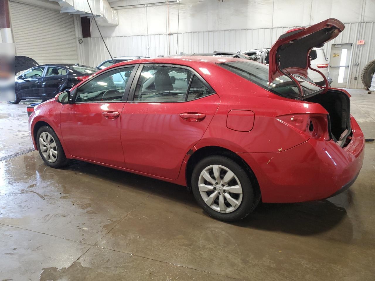 2015 Toyota Corolla VIN 2T1BURHE1FC378988 Copart auction photo, front end / rear end damage thumbnail 2