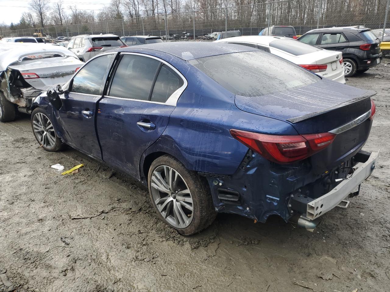 2018 Infiniti Q50 VIN JN1EV7AR0JM443551 Copart auction photo, all over damage thumbnail 2