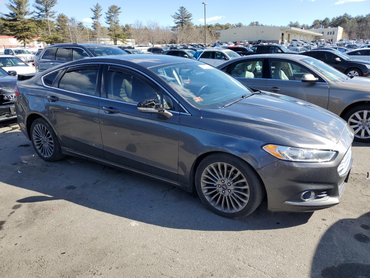 2016 Ford Fusion VIN 3FA6P0T90GR263623 Copart auction photo, rear end / side damage thumbnail 4