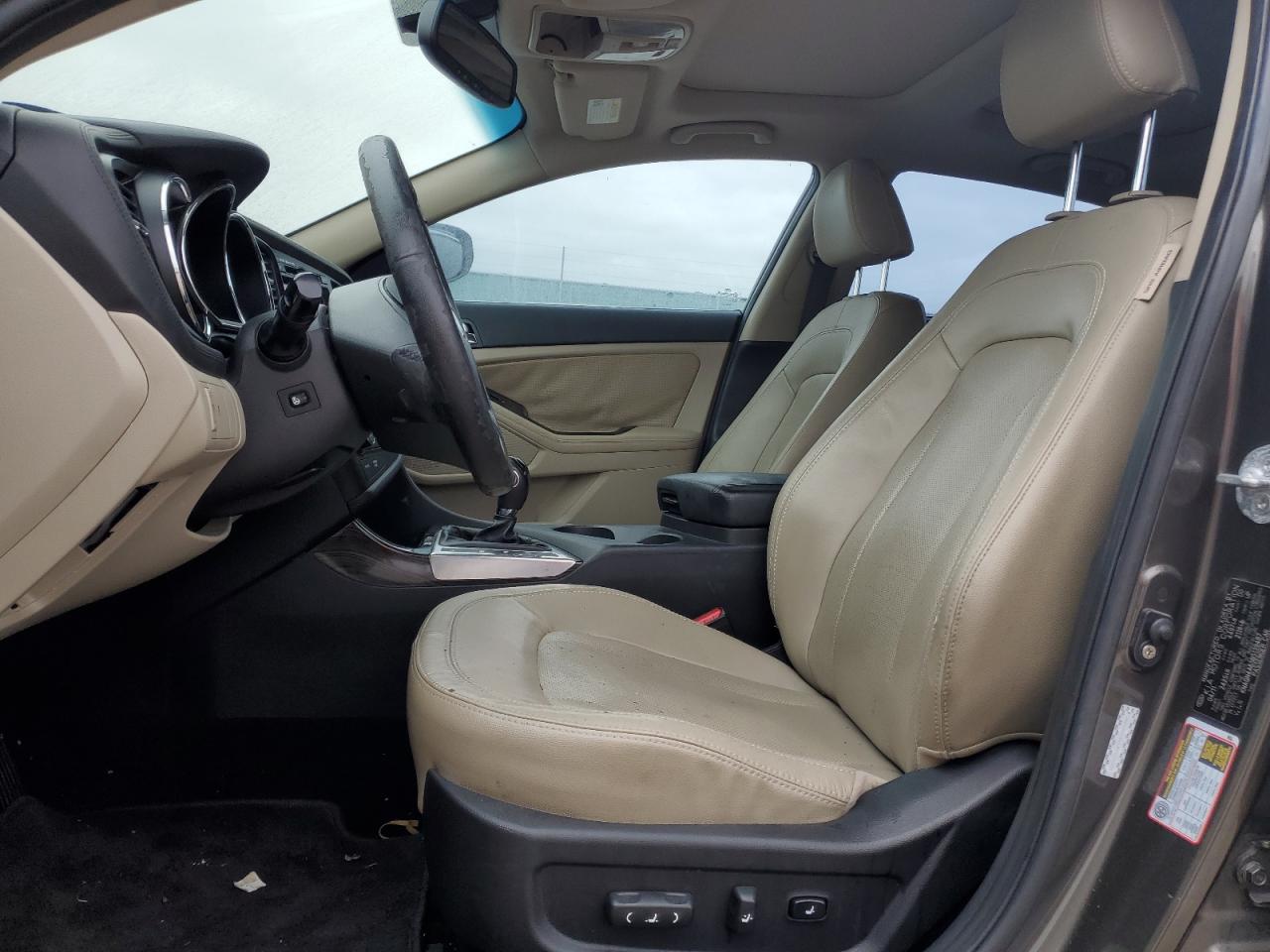 2011 KIA Optima VIN KNAGN4A65B5139487 Copart auction photo, burn - engine damage thumbnail 7