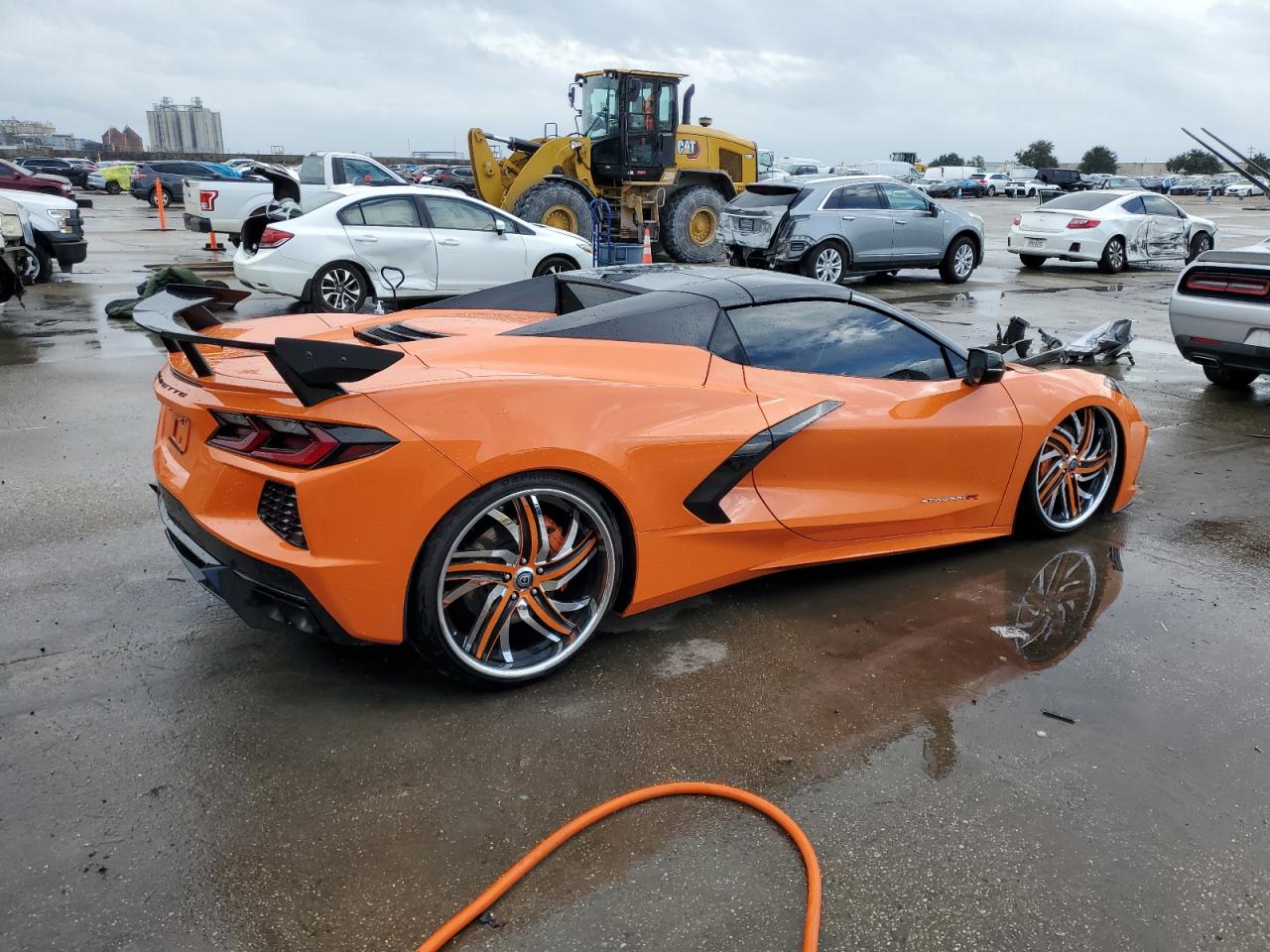 2023 Chevrolet Corvette VIN 1G1YB3D44P5124404 Copart auction photo, undercarriage damage thumbnail 3