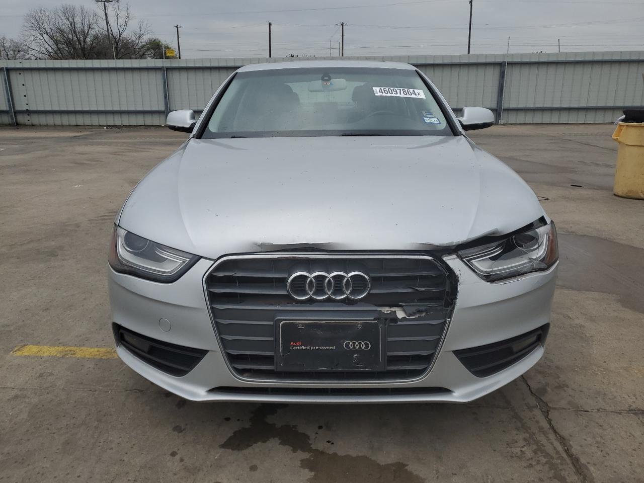 2013 Audi A4 VIN WAUAFAFL1DA143935 Copart auction photo, front end damage thumbnail 5