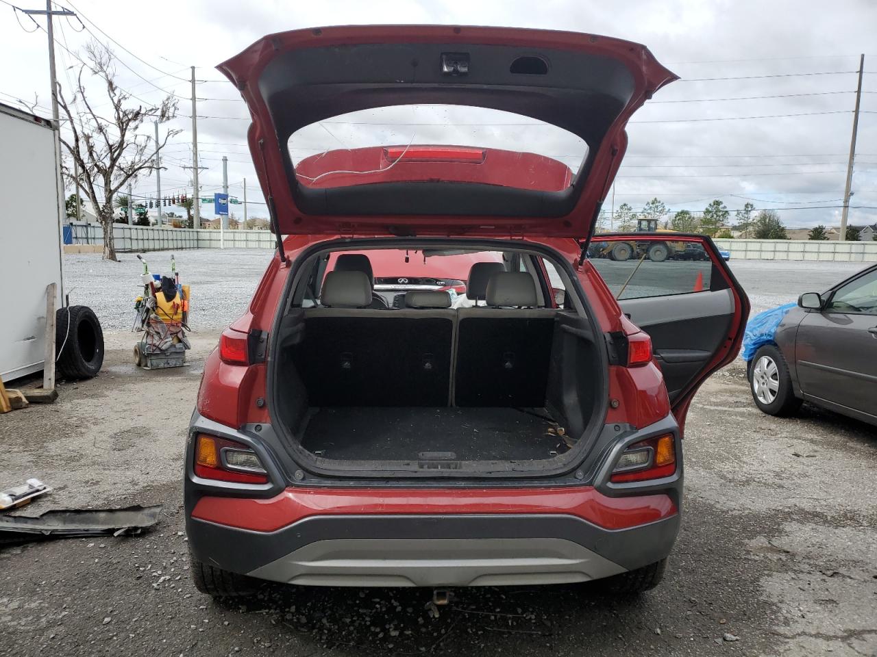 2021 Hyundai Kona VIN KM8K33A51MU731249 Copart auction photo, front end / side damage thumbnail 6