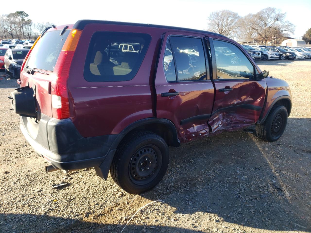 2002 Honda CR-V VIN JHLRD78882C076973 Copart auction photo, side damage thumbnail 3