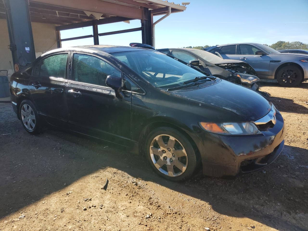2010 Honda Civic VIN 2HGFA1F52AH531098 Copart auction photo, side / front end damage thumbnail 4