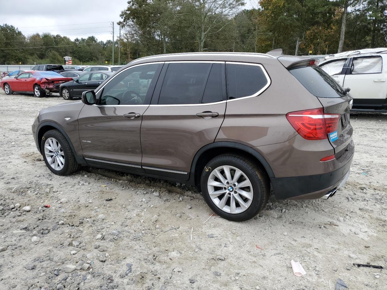 2014 BMW X3 VIN 5UXWX9C5XE0D30285 Copart auction photo, minor dent/scratches damage thumbnail 2