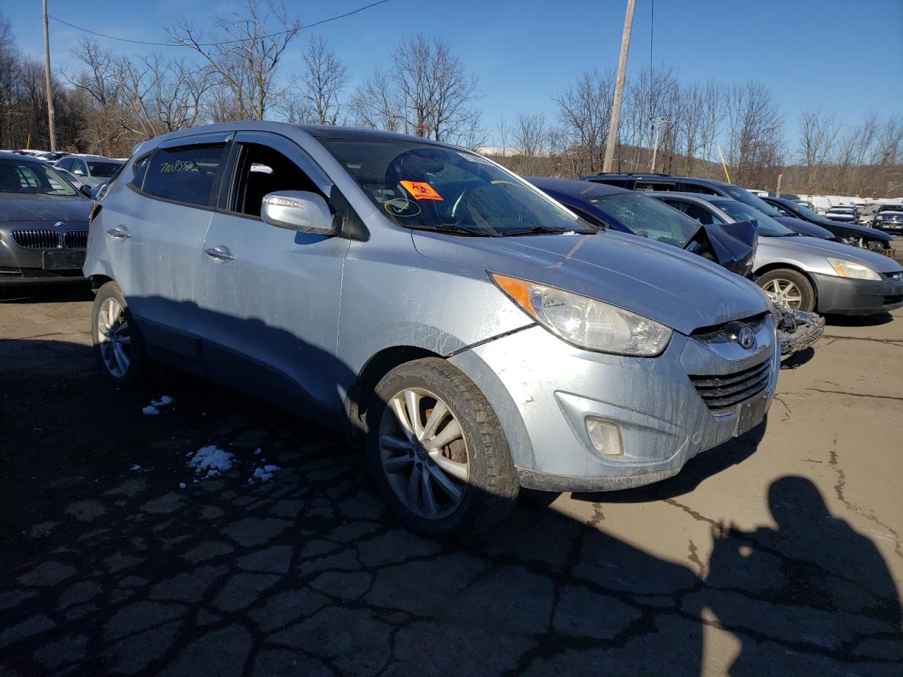 2012 Hyundai Tucson VIN KM8JUCAC6CU454054 Copart auction photo, rear end / front end damage thumbnail 4