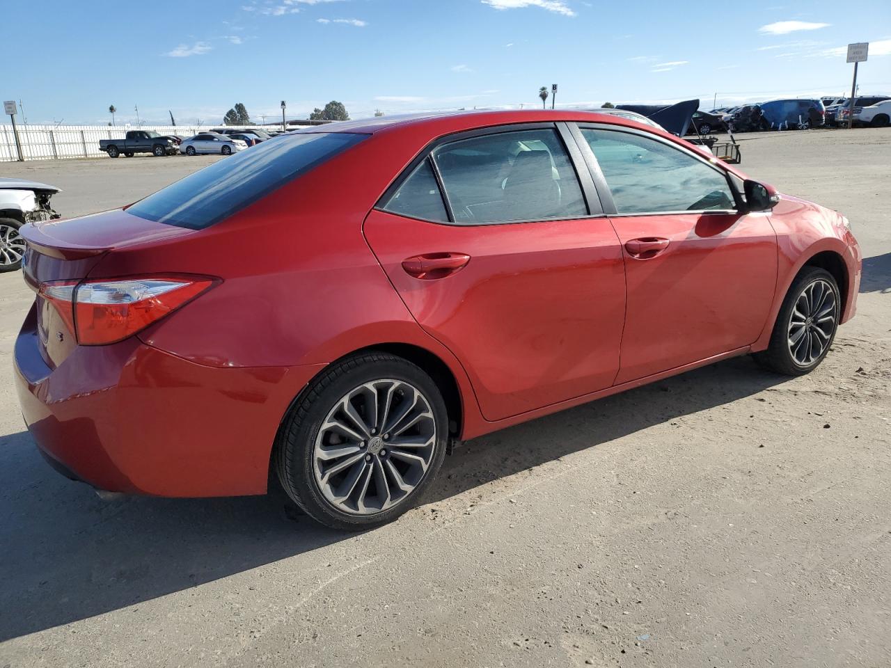 2016 Toyota Corolla VIN 5YFBURHE7GP403748 Copart auction photo, front end / side damage thumbnail 3