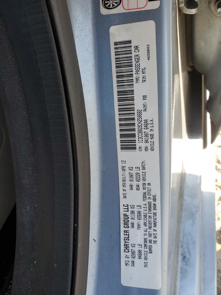 2012 Chrysler 200 VIN 1C3CCBBG9CN250682 Copart auction photo, side damage thumbnail 12