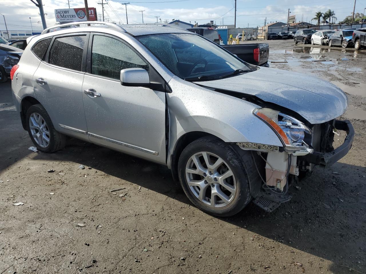 2011 Nissan Rogue VIN JN8AS5MT9BW567828 Copart auction photo, front end / rear end damage thumbnail 4