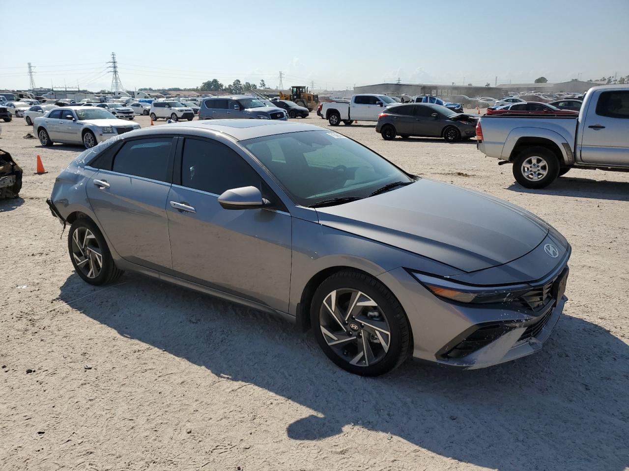 2024 Hyundai Elantra VIN KMHLS4DGXRU719554 Copart auction photo, rear end damage thumbnail 4