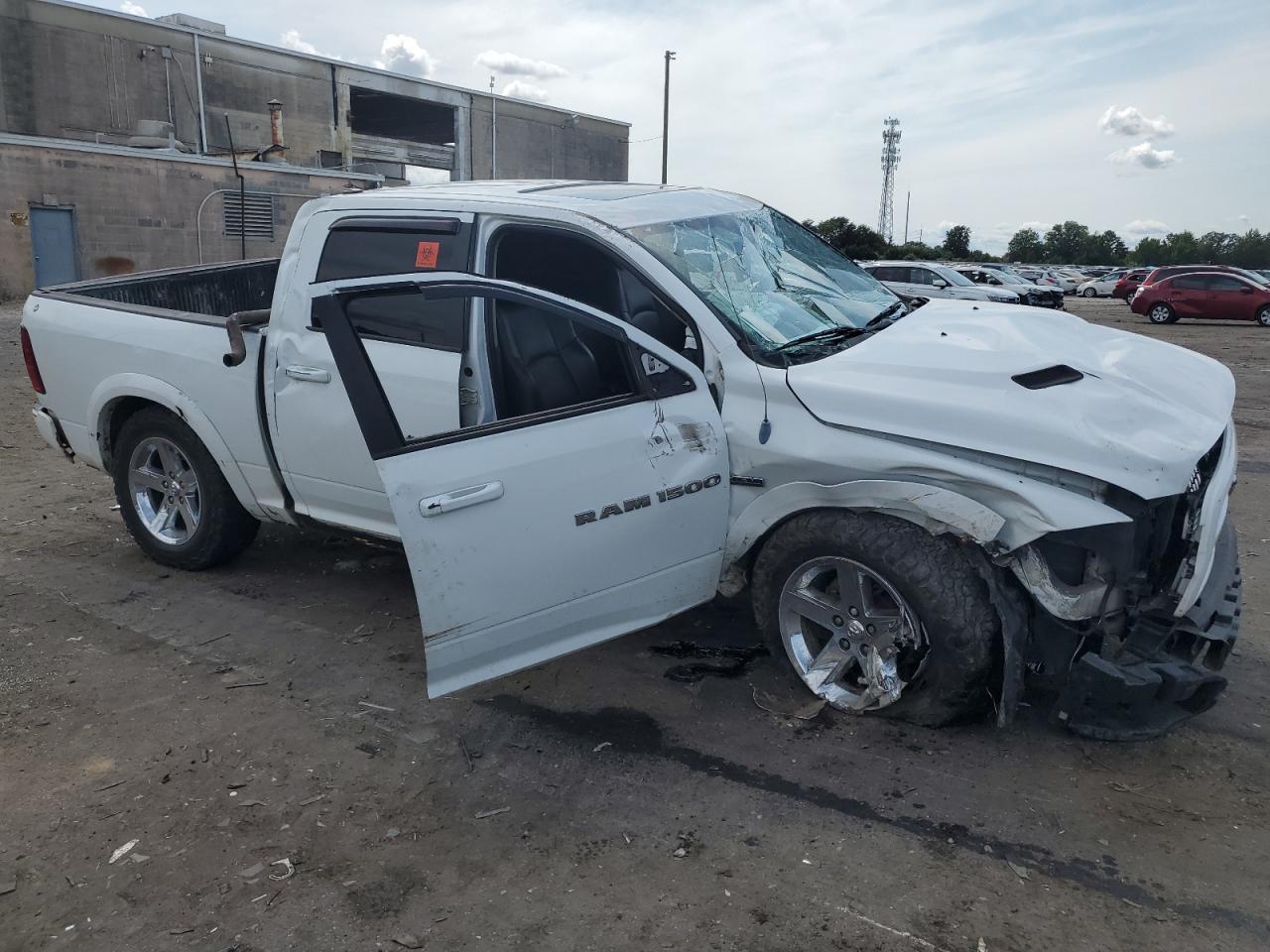 2011 Dodge RAM VIN 1D7RV1CTXBS624793 Copart auction photo, all over damage thumbnail 4