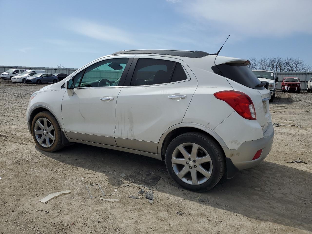 2013 Buick Encore VIN KL4CJCSB0DB130889 Copart auction photo, front end / side damage thumbnail 2
