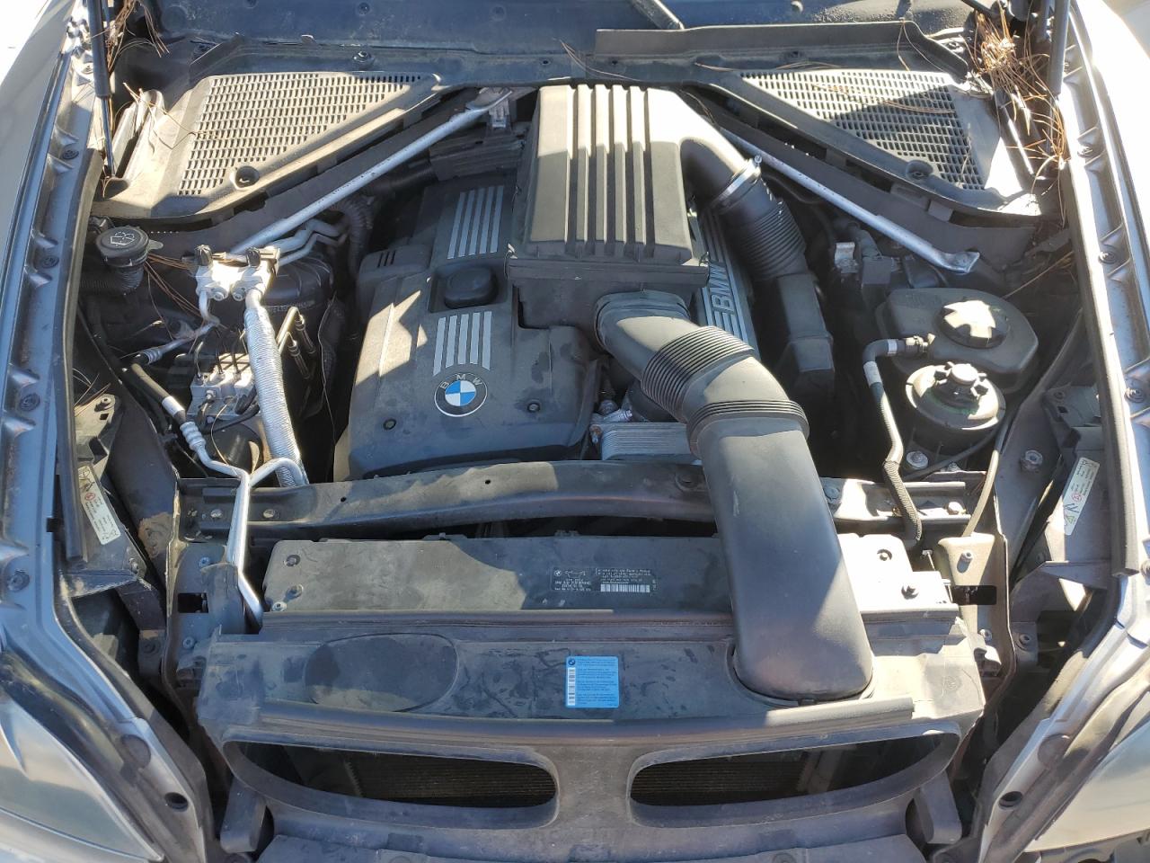 2007 BMW X5 VIN 5UXFE43507L039348 Copart auction photo, front end / side damage thumbnail 12