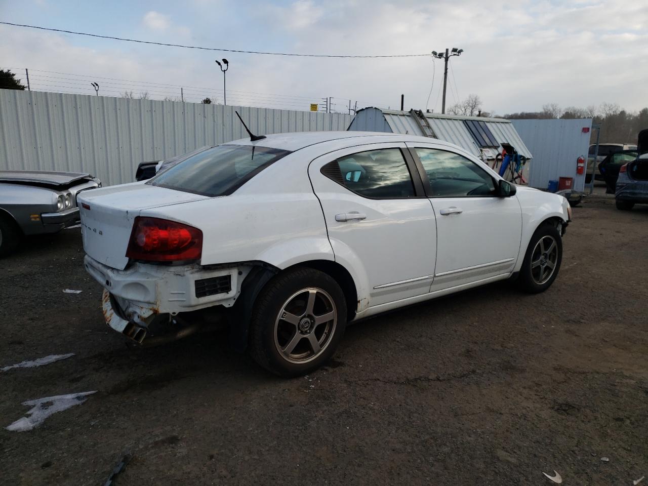 2013 Dodge Avenger VIN 1C3CDZAB2DN712447 Copart auction photo, front end / rear end damage thumbnail 3