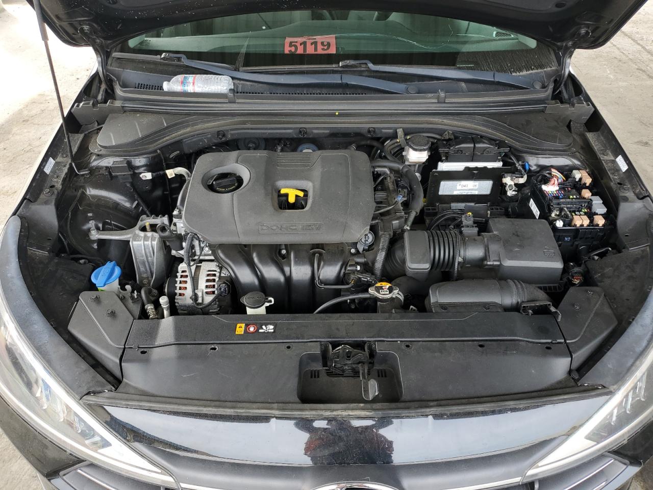 2020 Hyundai Elantra VIN KMHD84LF9LU002856 Copart auction photo, vandalism damage thumbnail 11