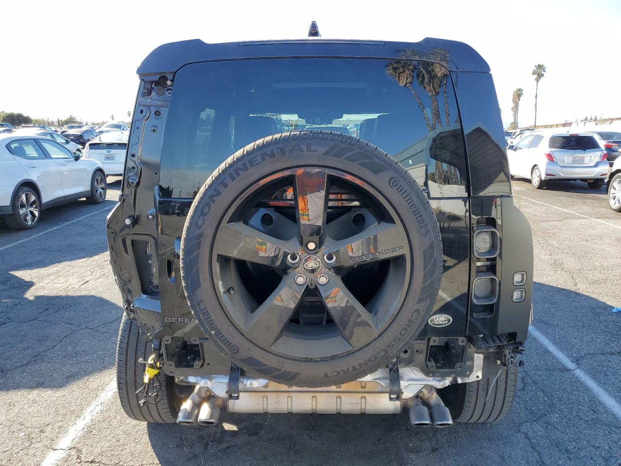 2023 Land Rover Defender VIN SALEWEEE0P2150817 Copart auction photo, rear end / minor dent/scratches damage thumbnail 6