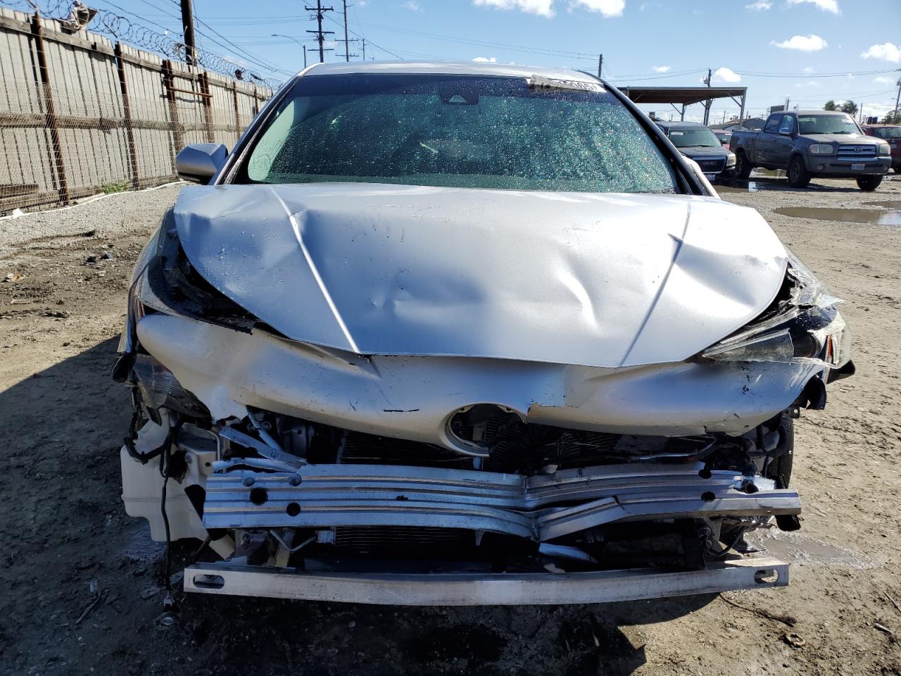 2018 Toyota Prius VIN JTDKBRFU3J3060162 Copart auction photo, front end / side damage thumbnail 5