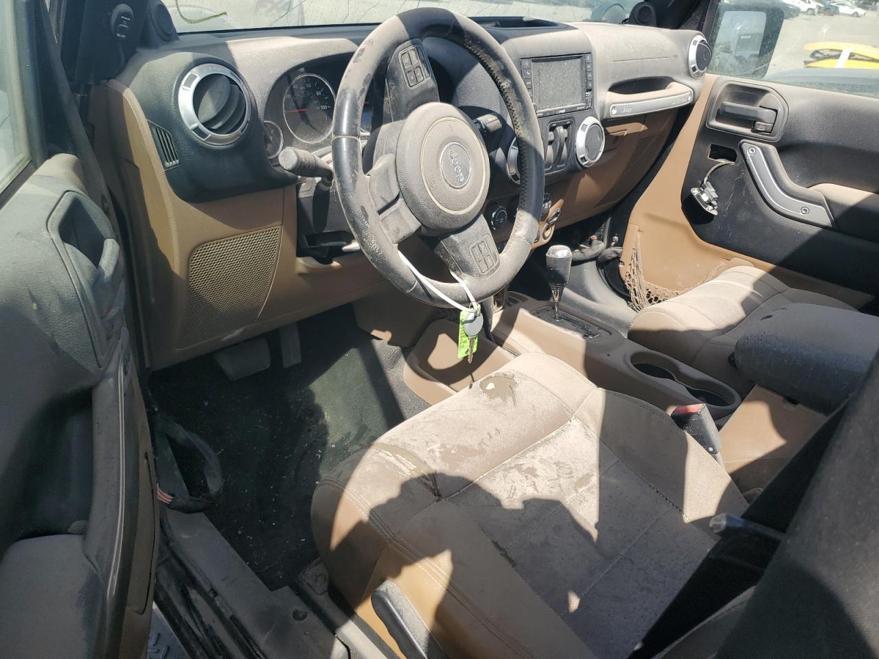 2012 Jeep Wrangler VIN 1C4AJWBG1CL216425 Copart auction photo, top/roof / rear end damage thumbnail 8