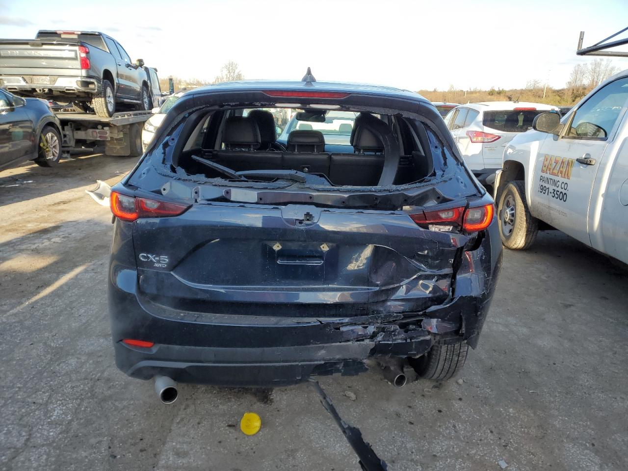 2023 Mazda CX-5 VIN JM3KFBCM0P0132646 Copart auction photo, rear end damage thumbnail 6