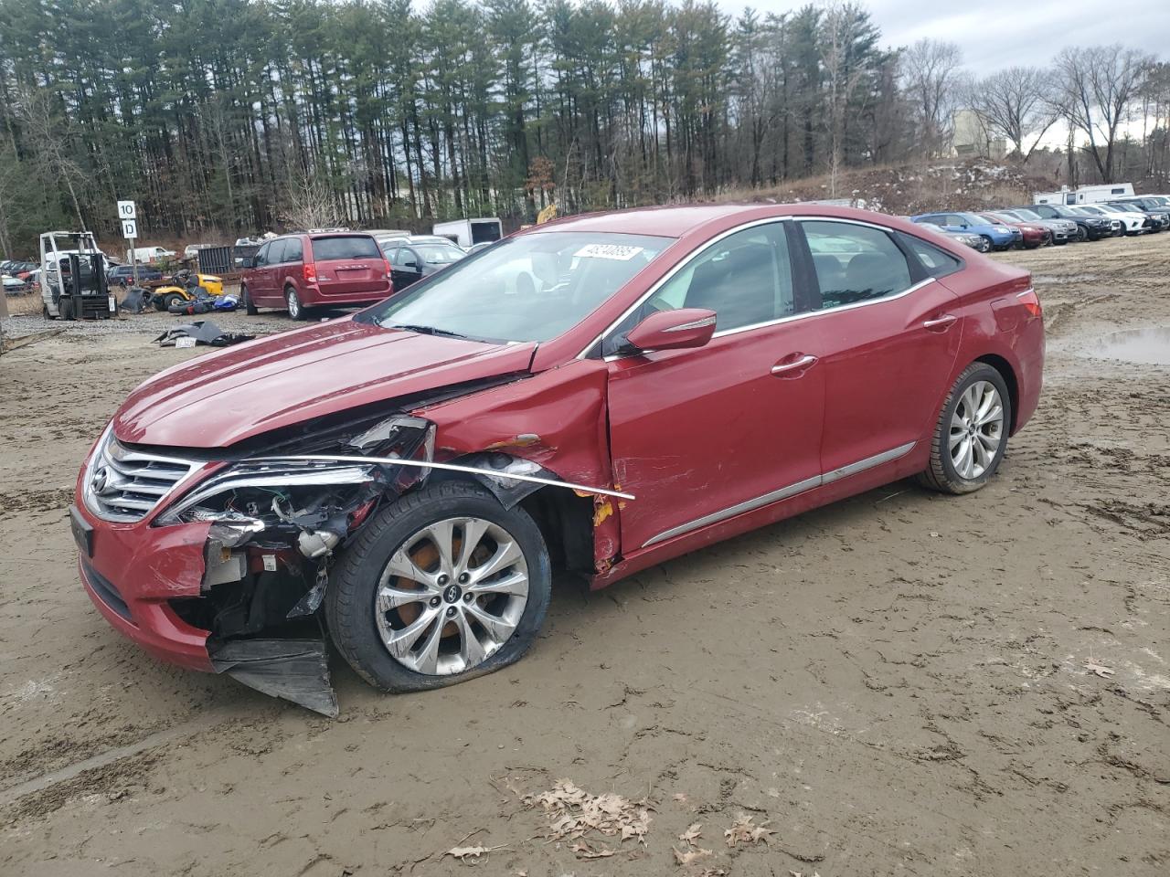 2013 Hyundai Azera VIN KMHFG4JG1DA227394 - Copart auction photo