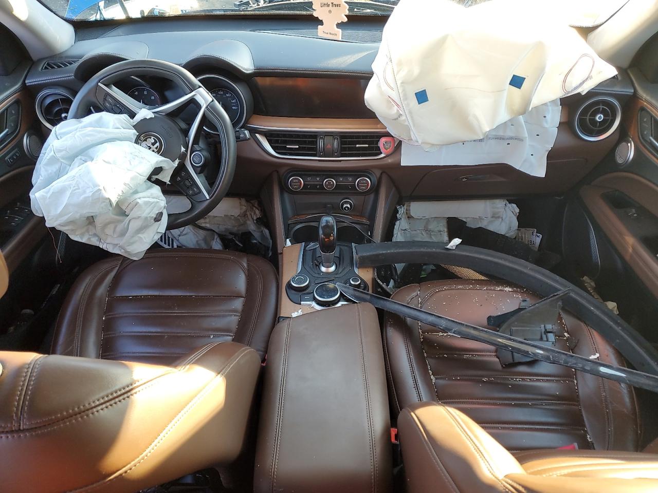 2019 Alfa Romeo Stelvio VIN ZASPAKBN1K7C51238 Copart auction photo, front end / minor dent/scratches damage thumbnail 8