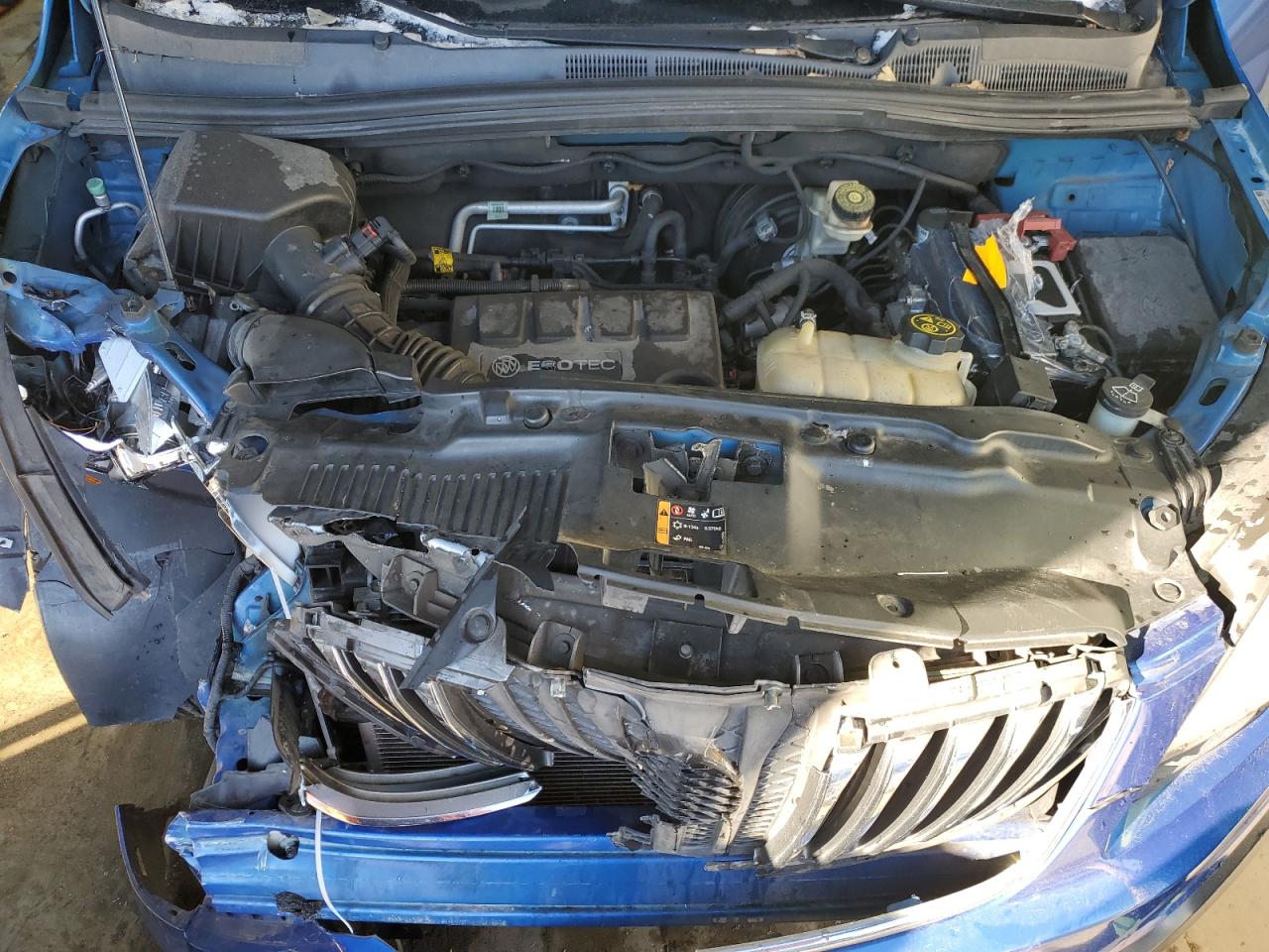 2014 Buick Encore VIN KL4CJGSB2EB784155 Copart auction photo, front end damage thumbnail 12