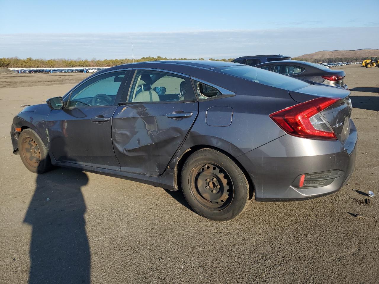 2016 Honda Civic VIN 2HGFC2F51GH524216 Copart auction photo, side / front end damage thumbnail 2
