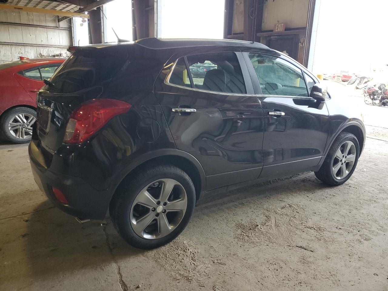 2014 Buick Encore VIN KL4CJGSB8EB745456 Copart auction photo, side / rear end damage thumbnail 3
