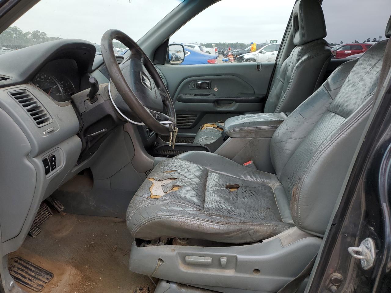 2004 Honda Pilot VIN 5FNYF18614B006008 Copart auction photo, front end / side damage thumbnail 7