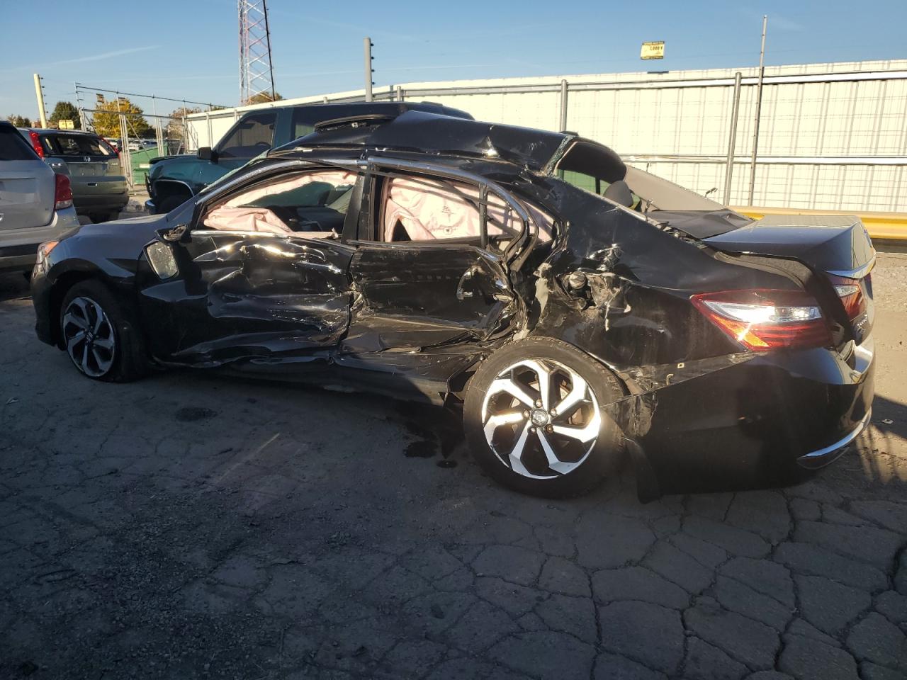 2017 Honda Accord VIN 1HGCR2F72HA079651 Copart auction photo, all over damage thumbnail 2